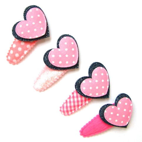 Barrettes à Coeur