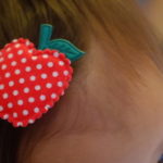 Barrette bébé anti-glisse en tissu
