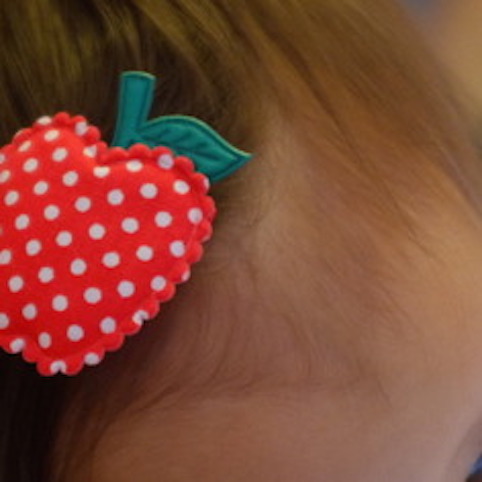 Barrette bébé anti-glisse en tissu