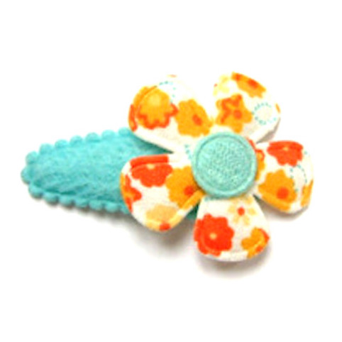 Barrette pour Bébé & Petite Fille à Fleur en Tissu Floral