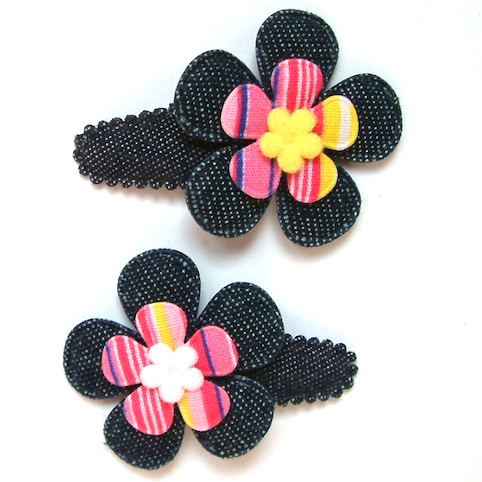 Barrette enfant pour bébé à grande fleur