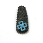 barrette bébé en jean noir