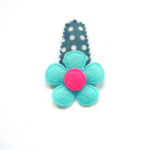 Barrette bébé et petite fille à fleur en feutrine