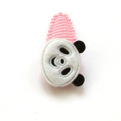 barrette pour bébé à panda en feutrine